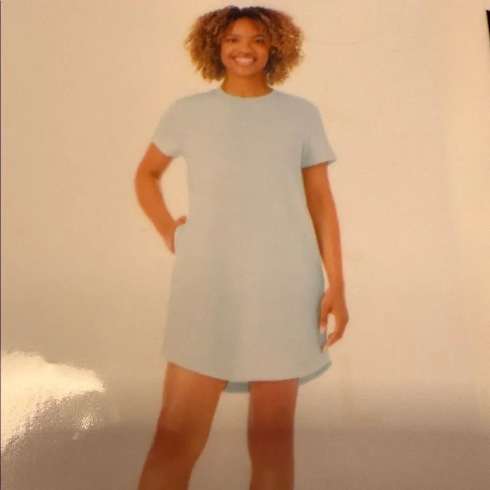 Sky Blue Midi Dress